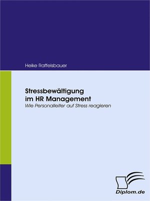 cover image of Stressbewältigung im HR Management